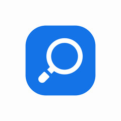 magnifier search icon sign vector
