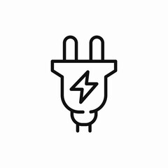plug energy electric icon sign vector