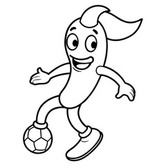 Banana Mascot Logo with Coffee, Glasses, Book, Gaming Controller, Paint, Boxing Gloves, Playful banana mascot logo collection in various moods and activities for digital designs.