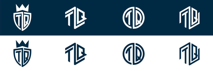 TQ QT letter modern logo design