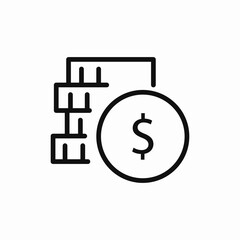 cush dollar payment icon sign vector