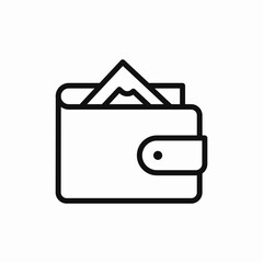 wallet payment money icon sign vector