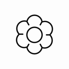 flower blossom icon sign vector