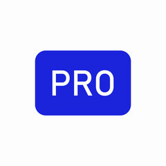 pro professional icon sign vector