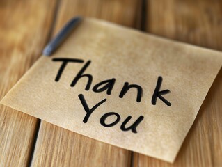 Note Expressing Gratitude on Corkboard With Clip, Perfect for Appreciation Moments