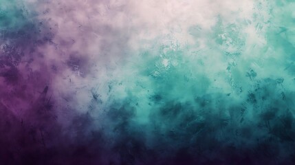 Fototapeta premium Abstract Teal and Purple Watercolor Background