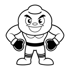 Orange Mascot Logo Set: Coffee Cup, Book, Gaming, Boxing & Paint Themes - Vector & Clipart, Orange mascot logos: coffee, book, gaming, boxing themes. Vector, cartoon, clipart, line art