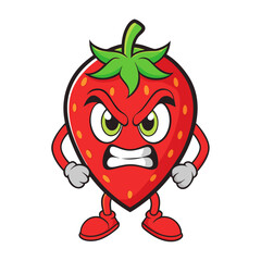 Strawberry Mascot Logo Vector - Coffee, Gaming, Boxing, Angry, Book, Paint Designs, Strawberry mascot vector with coffee, gaming, boxing, and expressive styles, perfect for digital design