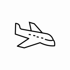 airplane arrival icon sign vector