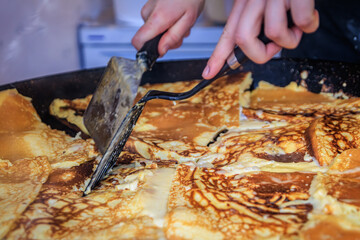 Kaiserschmarrn, a traditional Austrian pancake at the Zurich Christmas Market