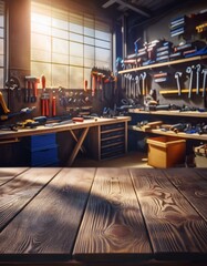 Fototapeta premium old tools in workshop