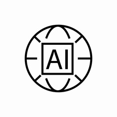 ai future icon sign vector