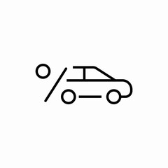 interest car icon sign vector