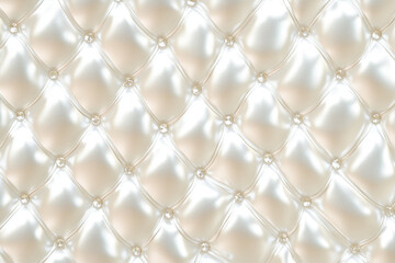 Obraz premium Seamless pearl-like quilted wall texture