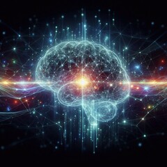 Obraz premium Futuristische Darstellung von Künstlicher Intelligenz