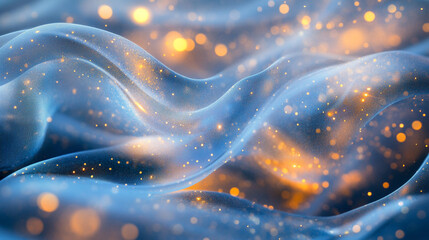 Sparkling Blue Fabric Texture  Shimmering  Glittering  Elegant Background