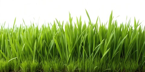 Fototapeta premium Lush Grass Edge Photography: Vibrant and Textured Images for Backgrounds, Posters, Headers, Backdrops, and Creative Graphic Design Projects