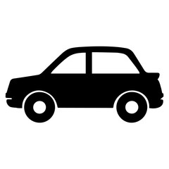 car icon isolated sign symbol illustration - high-quality black style flat icons