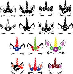 Unicorn SVG, Unicorn Face Svg, Unicorn Svg File, Unicorn Clipart, Unicorn svg cut file, Unicorn Head Svg, Unicorn Birthday Svg, svg
