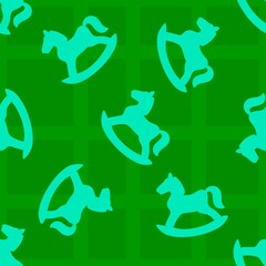 Christmas animals seamless horse pattern for wrapping paper and fabrics