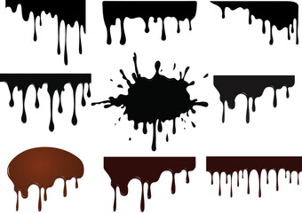 Dripping borders SVG,Dripping svg,Dripping borders Clipart,Choclate Paint drip Silhouette,Cut files Circut cutting files,Image Clipart shirt	
