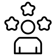 customer satisfaction, success icon. Vector isolated on white background.