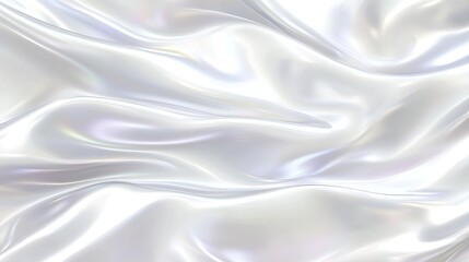Fototapeta premium Wavy pearlescent silk fabric.