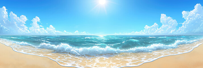 Serene Beach View