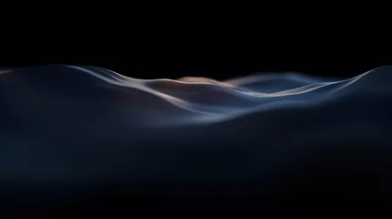 Abstract blue water waves with a soft gradient lighting, dark background, modern and dynamic texture,