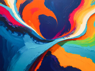 Abstract bold brush strokes art painting texture. Bright background.