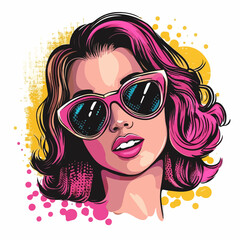 Vibrant Hello Pop Art Vector Illustration on White Background