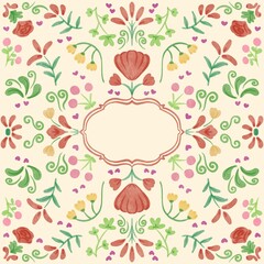 Botanical Blossom Flower Christmas Greeting Card watercolor Illustration