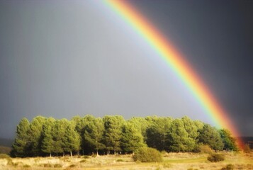 Rainbow in the sky