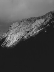 Mountain in the fog