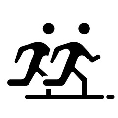 businessman run icon