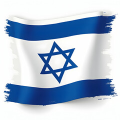 Closeup of the Israeli flag
