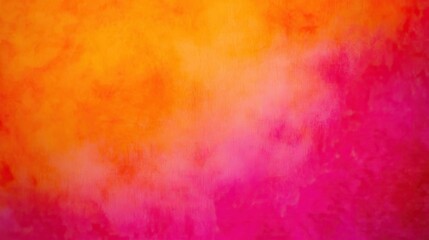 Abstract orange and pink watercolor texture background.