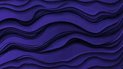 Fototapeta premium Abstract purple wavy layered background texture.
