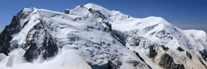 Mont Blanc Mountain Peak Panorama