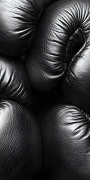 Luvas de boxe no ringue
