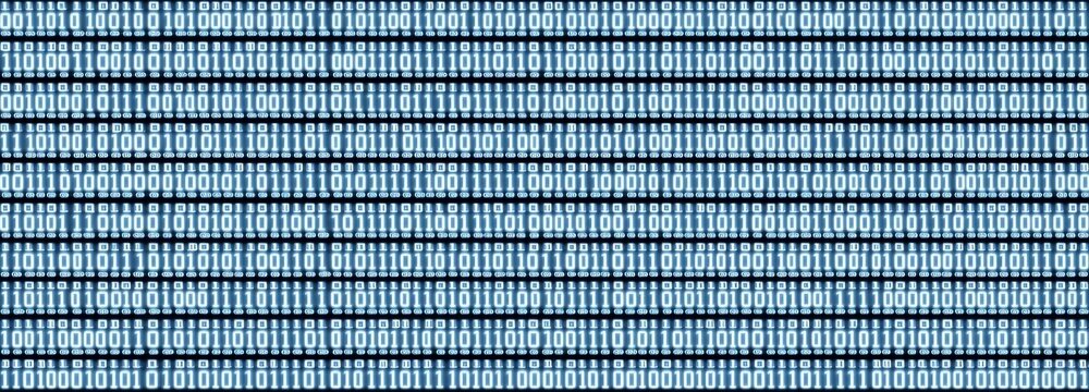 Binary computer code. Blue matrix of zeros and ones. Abstract digital background. Vector Illustration. , isolated on white background,  , copy space, copy space for text,