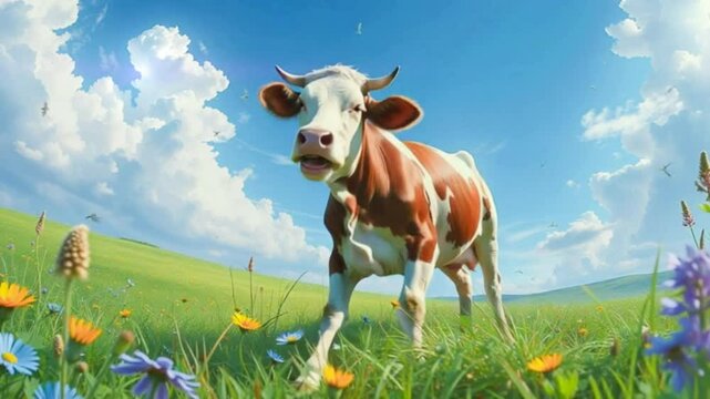 A cow in the serca, Une vache dans la serca, Eine Kuh in der serca, Una mucca nella serca, Uma vaca na serca, Корова в серка, 一头牛在serca, セルカにいる牛, بقرة في سيركا, सेरका में एक गाय, una vaca en la serca