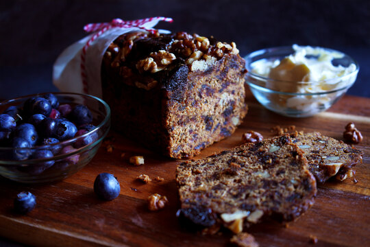 Date and Walnut Fruitcake Loaf