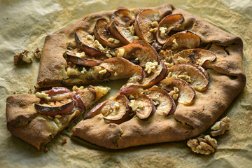 A French Galette with apples