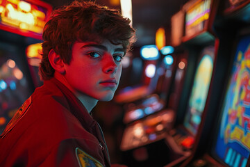 Vintage and arcade games, nostalgic gamer memories.