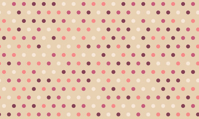 Vector polka dot pattern with abstract round shapes. Great for textile designs, seamless wallpapers, or trendy poster backgrounds with a minimalist geometric style.