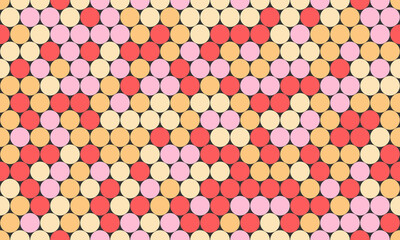 Polka dot vector with a repeating round spot pattern. Perfect for seamless textile prints, trendy wallpapers, and abstract geometric poster backgrounds.