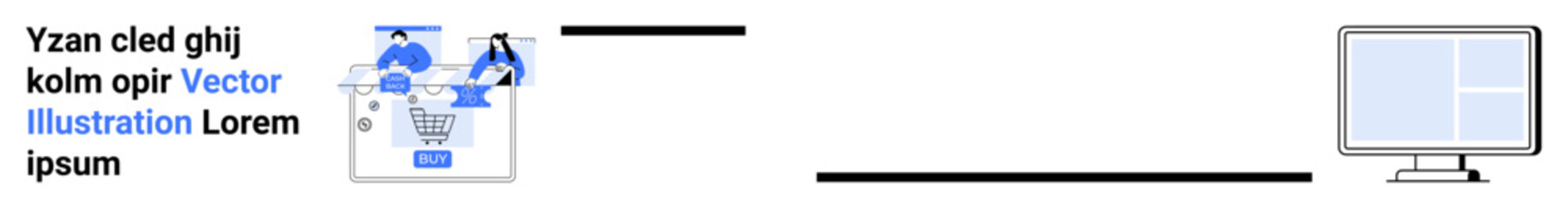 People interacting with data on a tablet with a connecting line leading to a desktop monitor. Ideal for technology, digital communication, data sharing, presentations, remote work, online