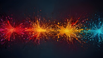 Vector abstract graphic design Banner Pattern background template. Generative AI