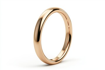A gold banded ring with a shiny finish